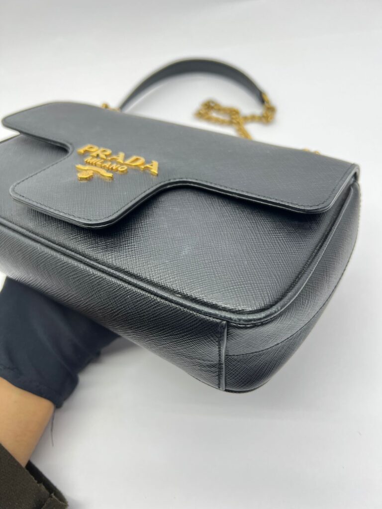 Pattina Saffiano Black GHW