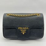 Pattina Saffiano Black GHW
