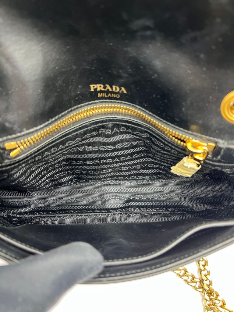 Pattina Saffiano Black GHW