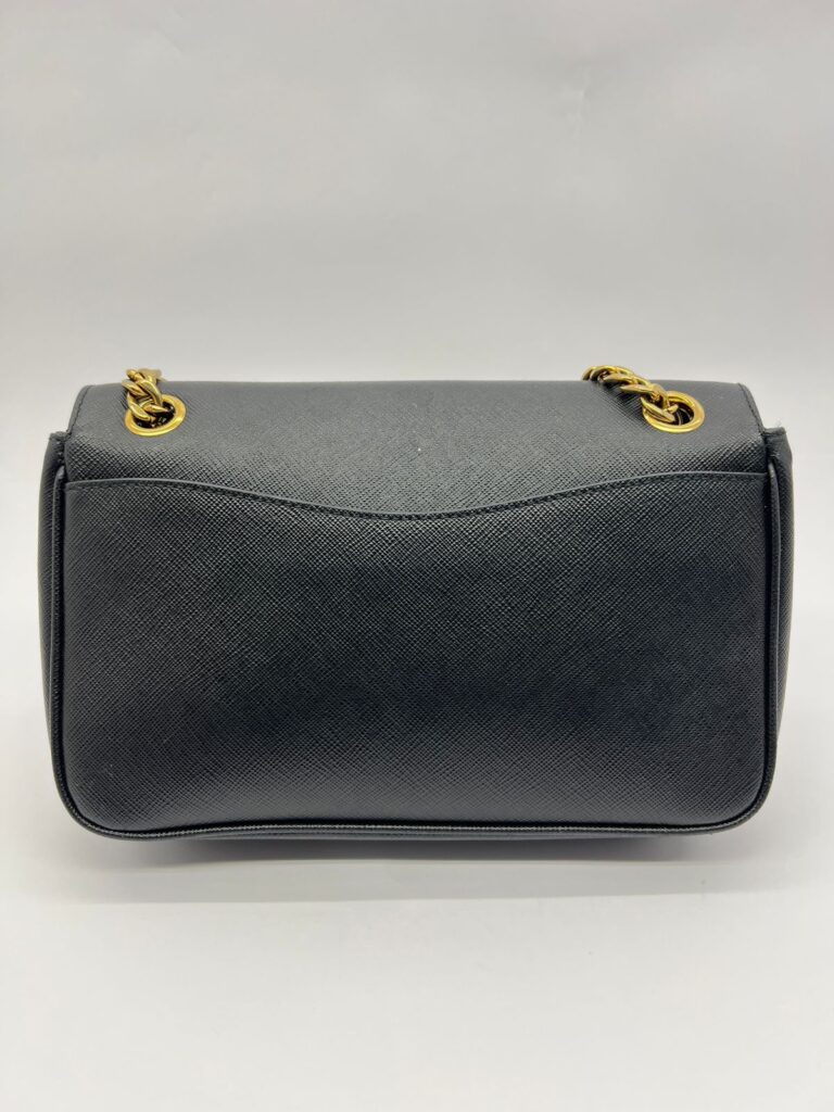 Pattina Saffiano Black GHW