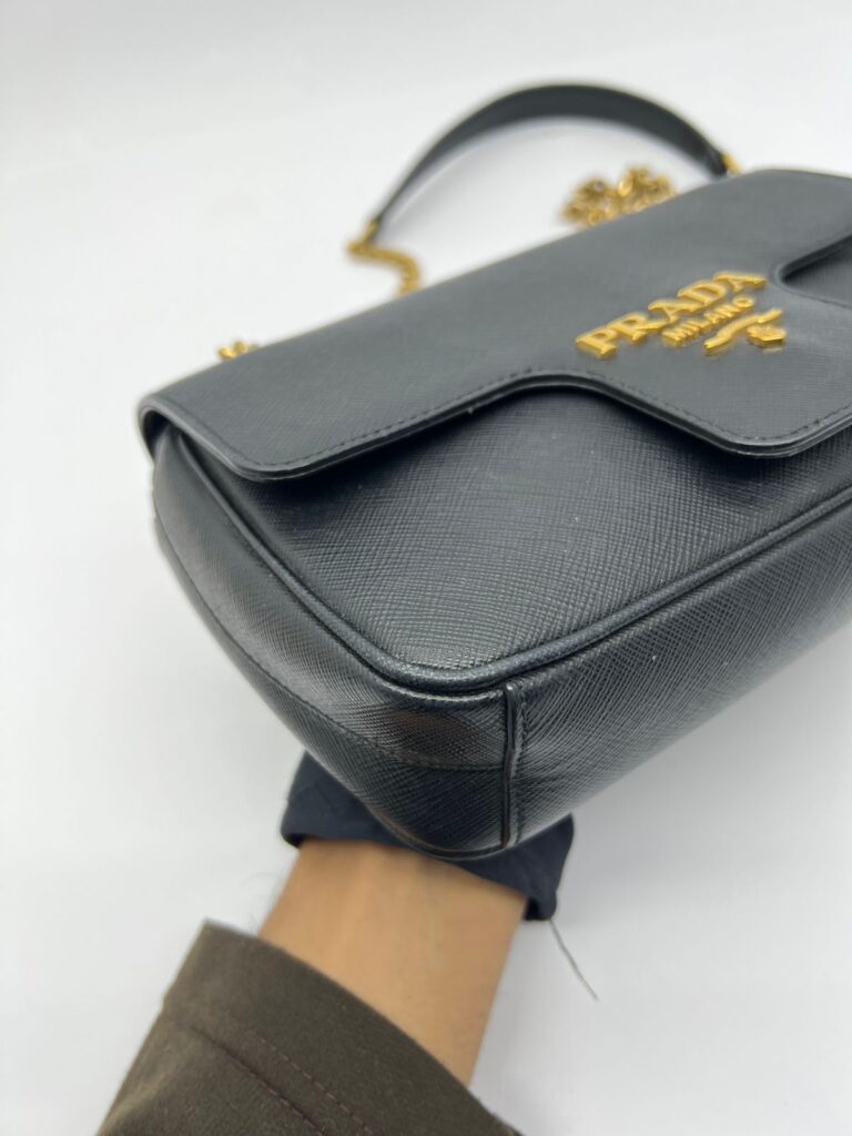 Pattina Saffiano Black GHW