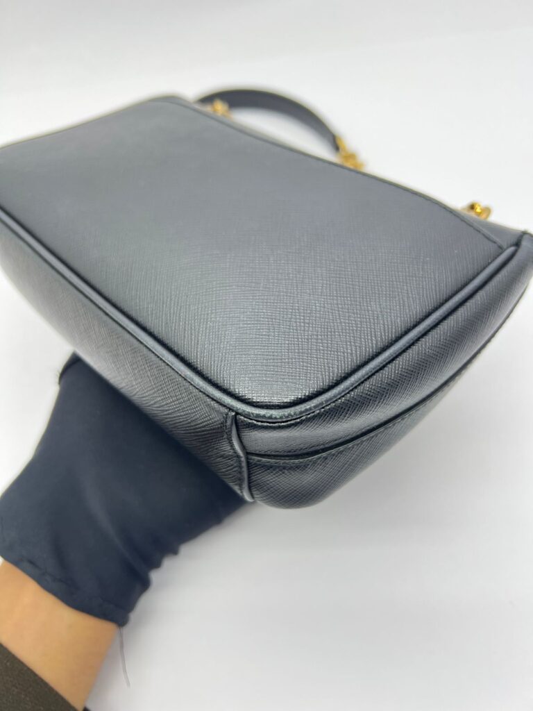 Pattina Saffiano Black GHW