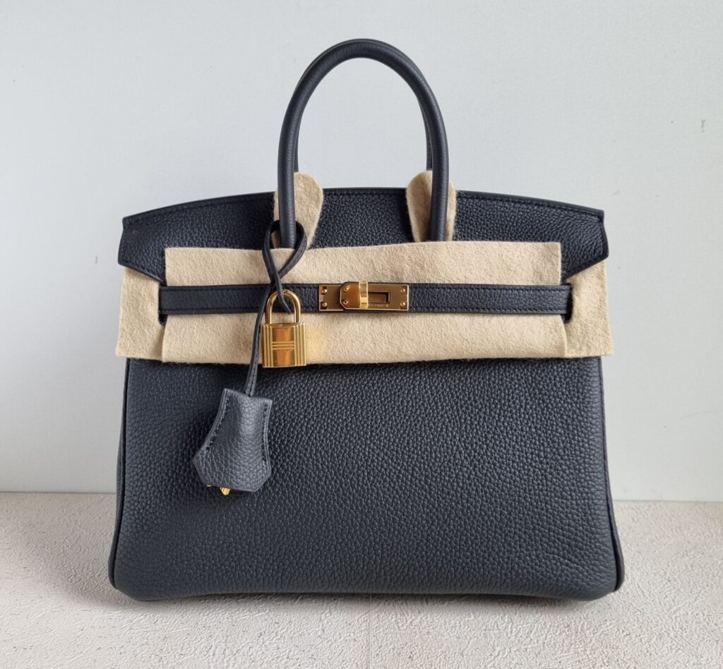 Birkin 25 Plomb Togo GHW