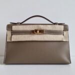 Kelly Pochette Etoupe GHW
