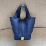 Picotin 18 Clemence Bleu Electric Gold Hardware #Y