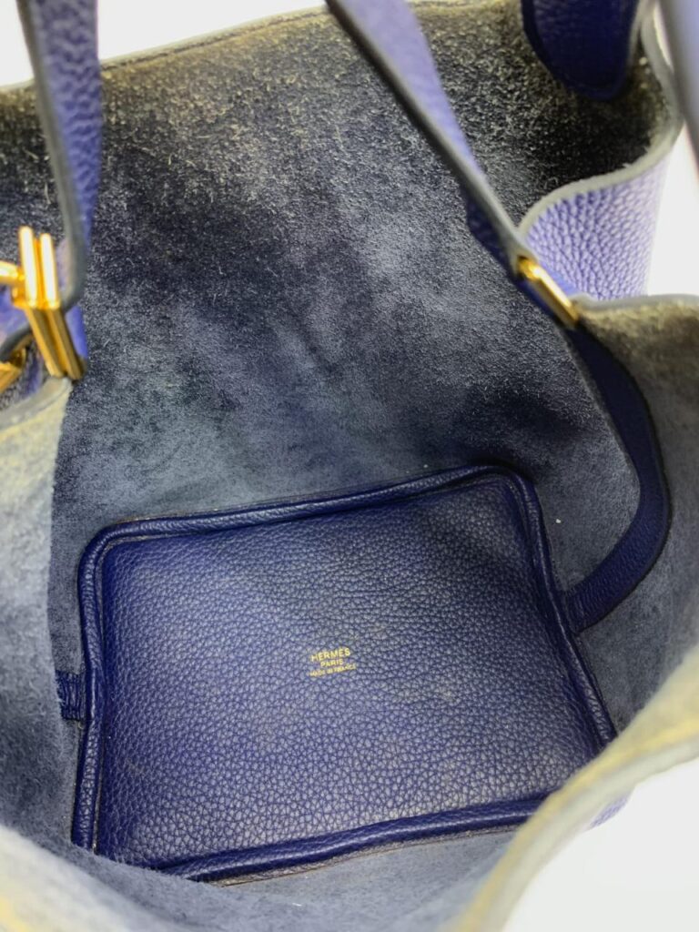 Picotin 18 Clemence Bleu Electric Gold Hardware #Y