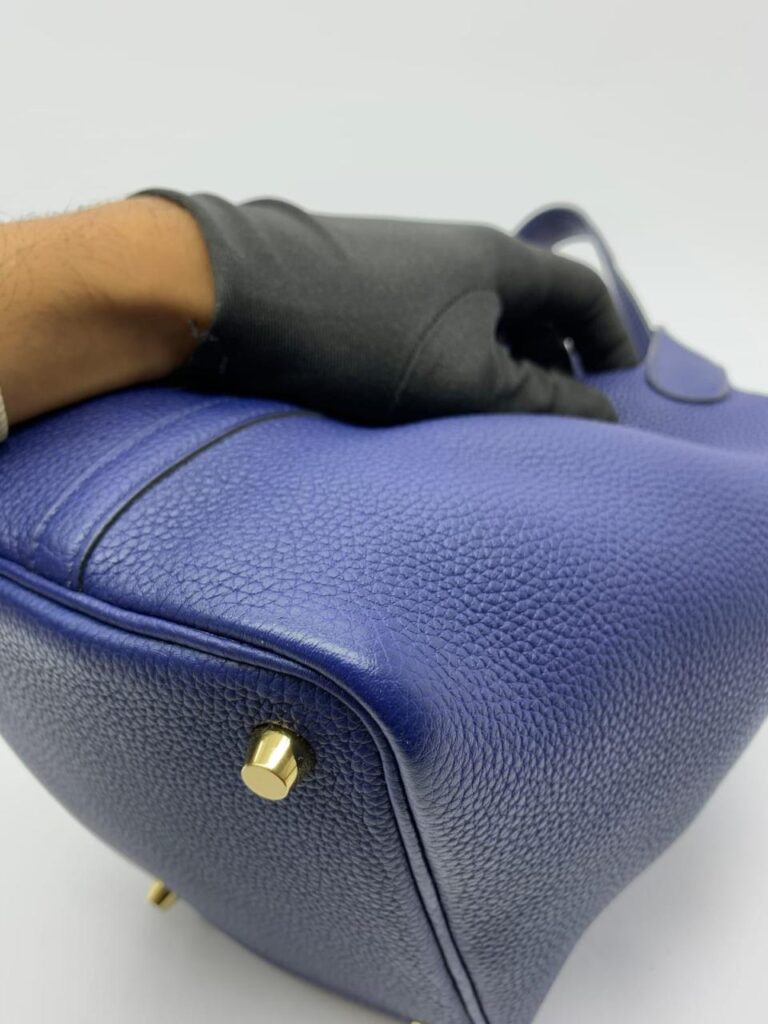 Picotin 18 Clemence Bleu Electric Gold Hardware #Y