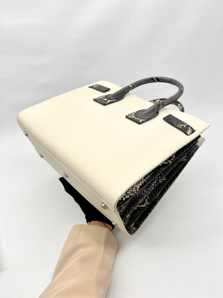 Sac De Jour Cream Snake Black