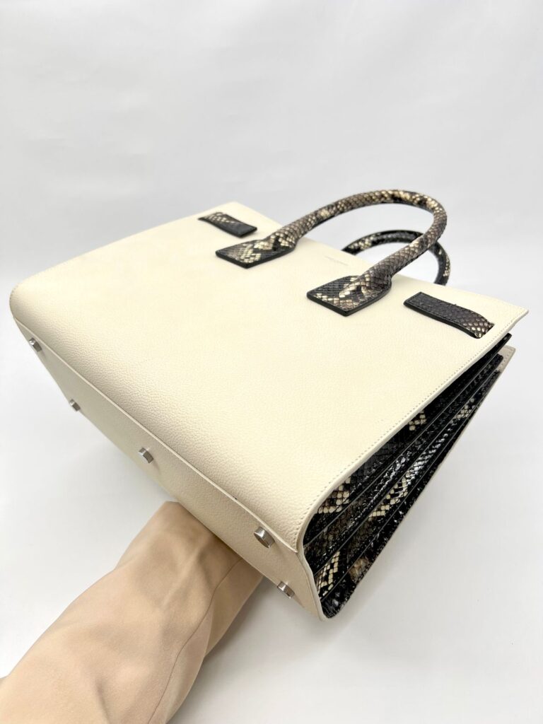 Sac De Jour Cream Snake Black
