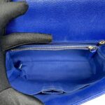 Coco Handle Medium Chevron Caviar Blue GHW