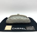 Timeless Clutch Metalic Embroidery Silver Calf SHW