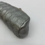 Timeless Clutch Metalic Embroidery Silver Calf SHW