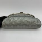 Timeless Clutch Metalic Embroidery Silver Calf SHW