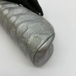 Timeless Clutch Metalic Embroidery Silver Calf SHW