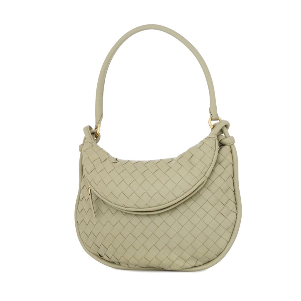 Medium Gemelli Intrecciato Travertine GHW