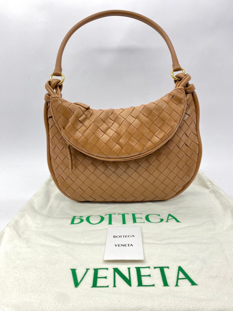 Medium Gemelli Intrecciato Brown GHW