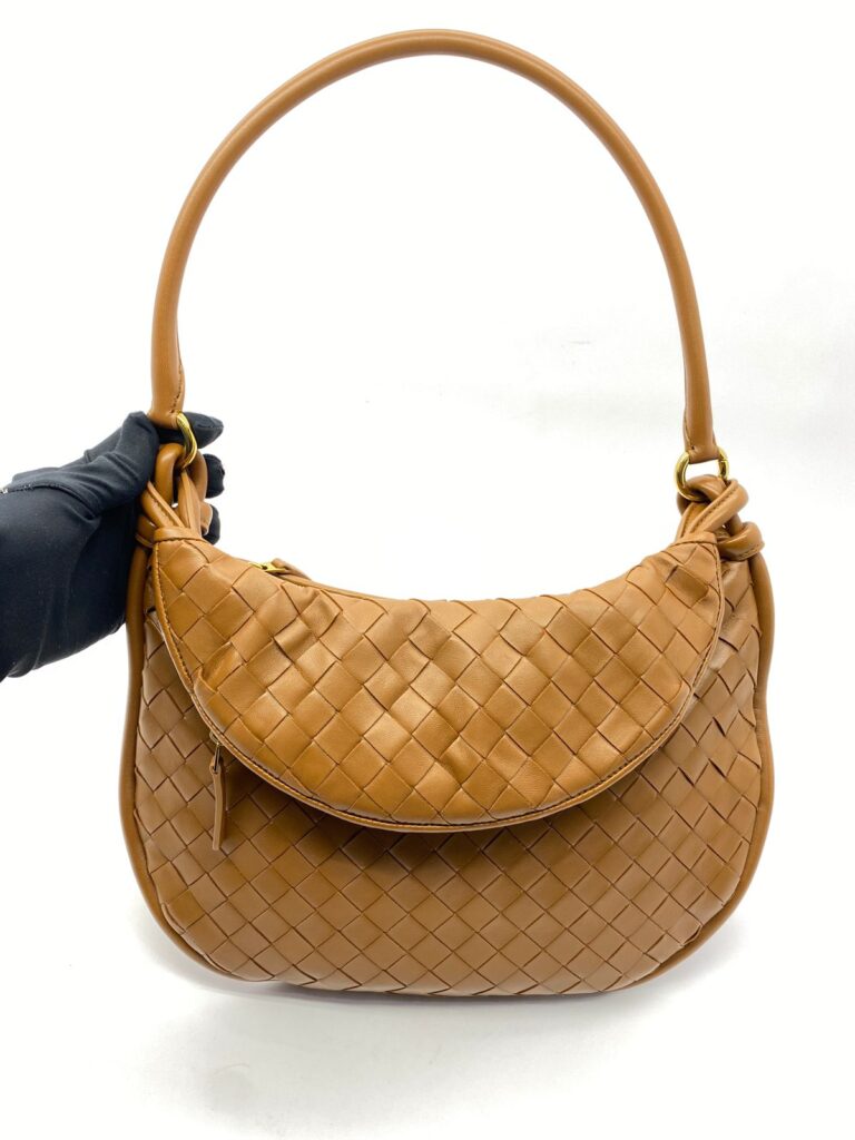 Medium Gemelli Intrecciato Brown GHW