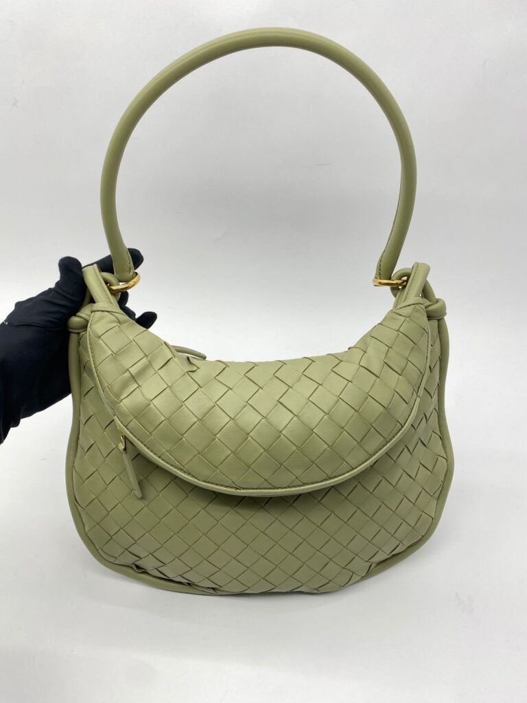 Medium Gemelli Intrecciato Travertine GHW