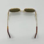 Logo Oval Sunglasses Brass Gold Dark Brown Gradient