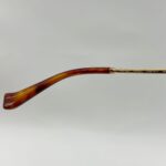 Logo Oval Sunglasses Brass Gold Dark Brown Gradient