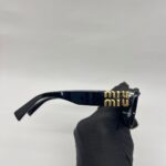 Sunglasses Rectangle Logo SMU07Y Black