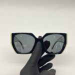 Prada Glasses Black White/Slate Grey Lens