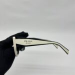 Prada Glasses Black White/Slate Grey Lens