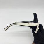 Prada Glasses Black White/Slate Grey Lens