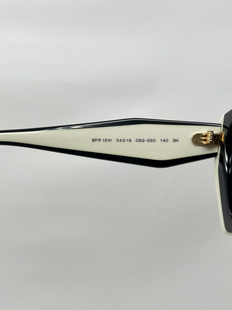 Prada Glasses Black White/Slate Grey Lens