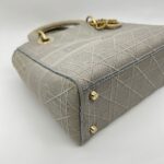 Lady Dior Medium Canvas Grey LGHW