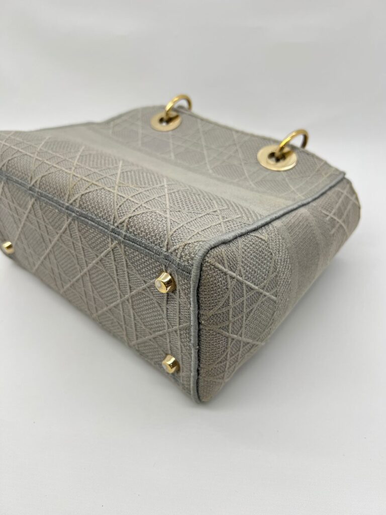 Lady Dior Medium Canvas Grey LGHW
