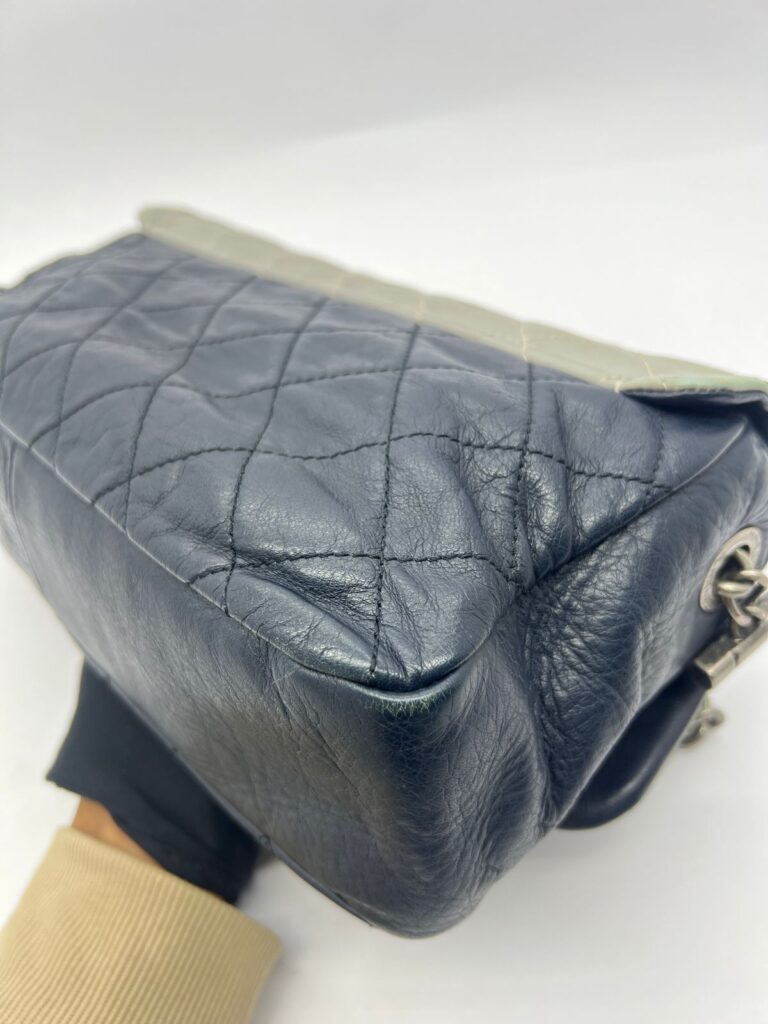 Country Chip Flap Bag Navy/Bordeaux/Grey Blue RHW