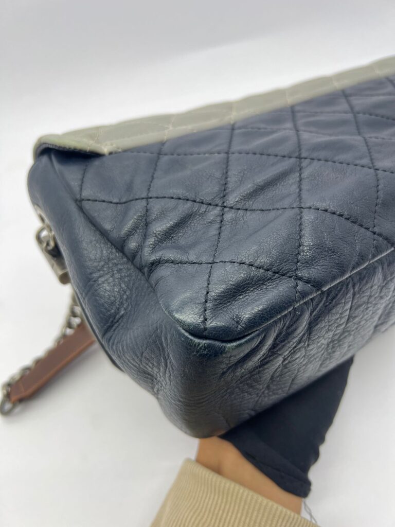 Country Chip Flap Bag Navy/Bordeaux/Grey Blue RHW