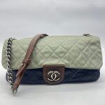 Country Chip Flap Bag Navy/Bordeaux/Grey Blue RHW