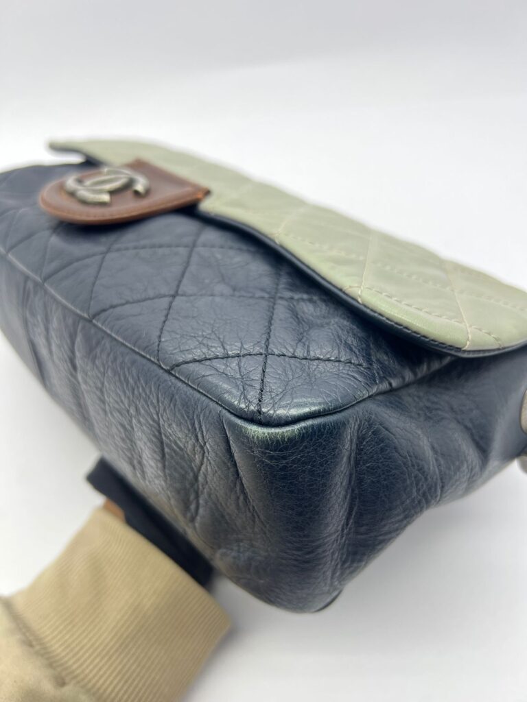 Country Chip Flap Bag Navy/Bordeaux/Grey Blue RHW