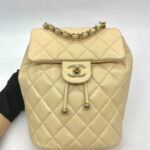 Urban Spirit Backpack Caviar Beige GHW