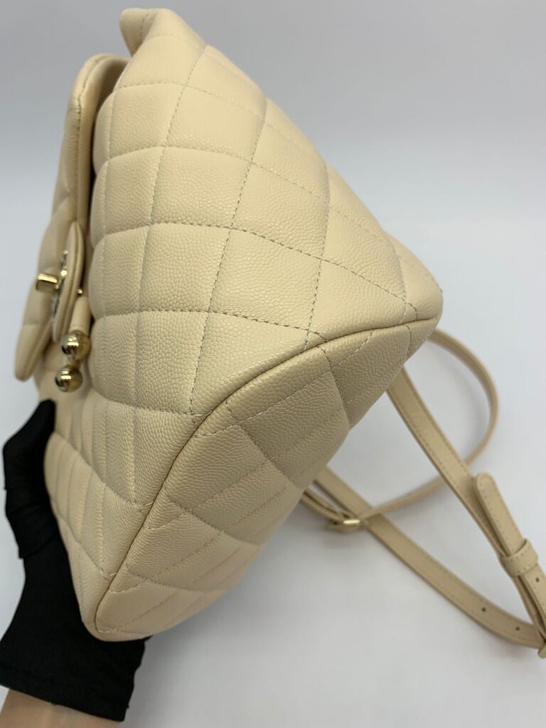 Urban Spirit Backpack Caviar Beige GHW