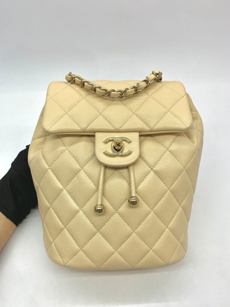 Urban Spirit Backpack Caviar Beige GHW