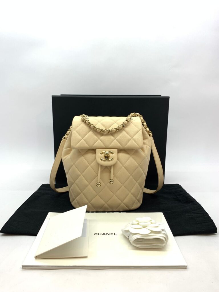 Urban Spirit Backpack Caviar Beige GHW