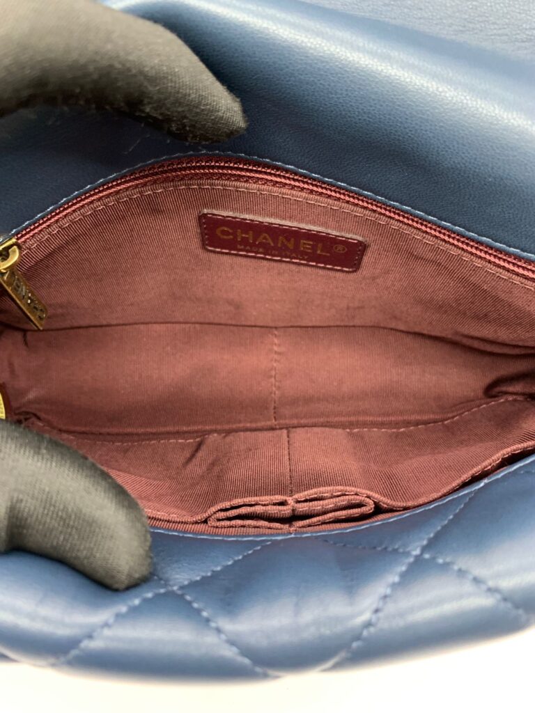 Flap Tricolor Lambskin Black Blue GHW