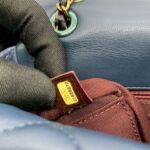 Flap Tricolor Lambskin Black Blue GHW