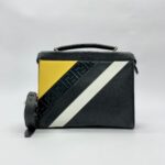 Peek A Boo Fit Bag Black White Yellow SHW