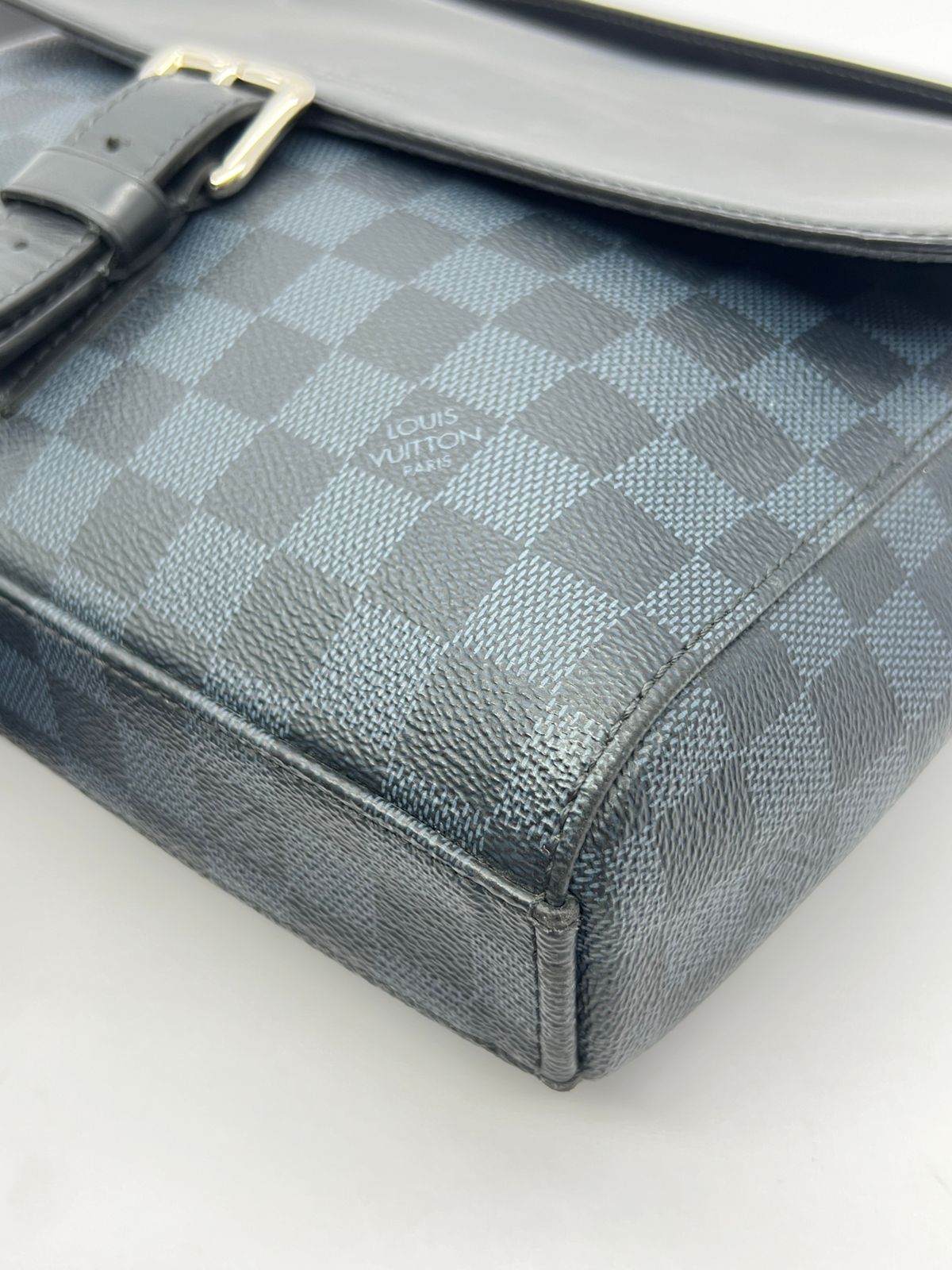 Newport Messenger Damier Cobalt SHW