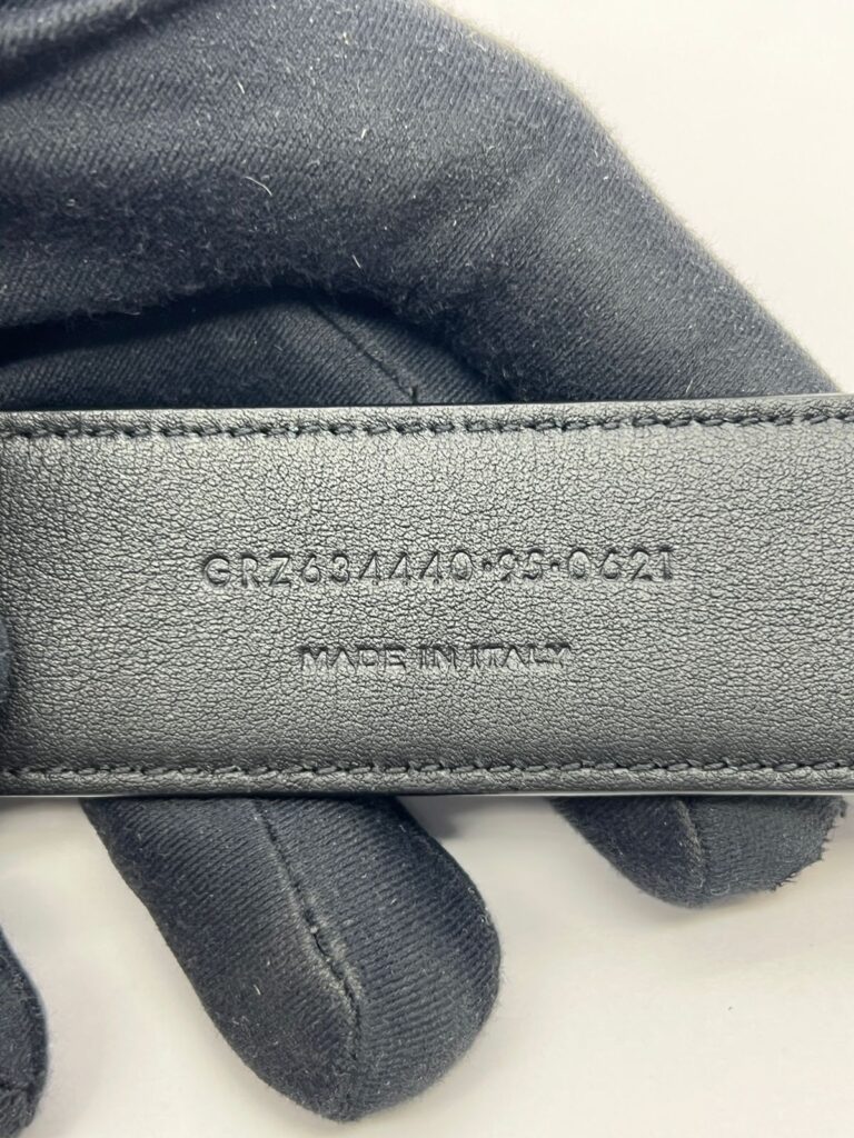 Cassandre Belt All Black Croco