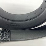 Cassandre Belt All Black Croco