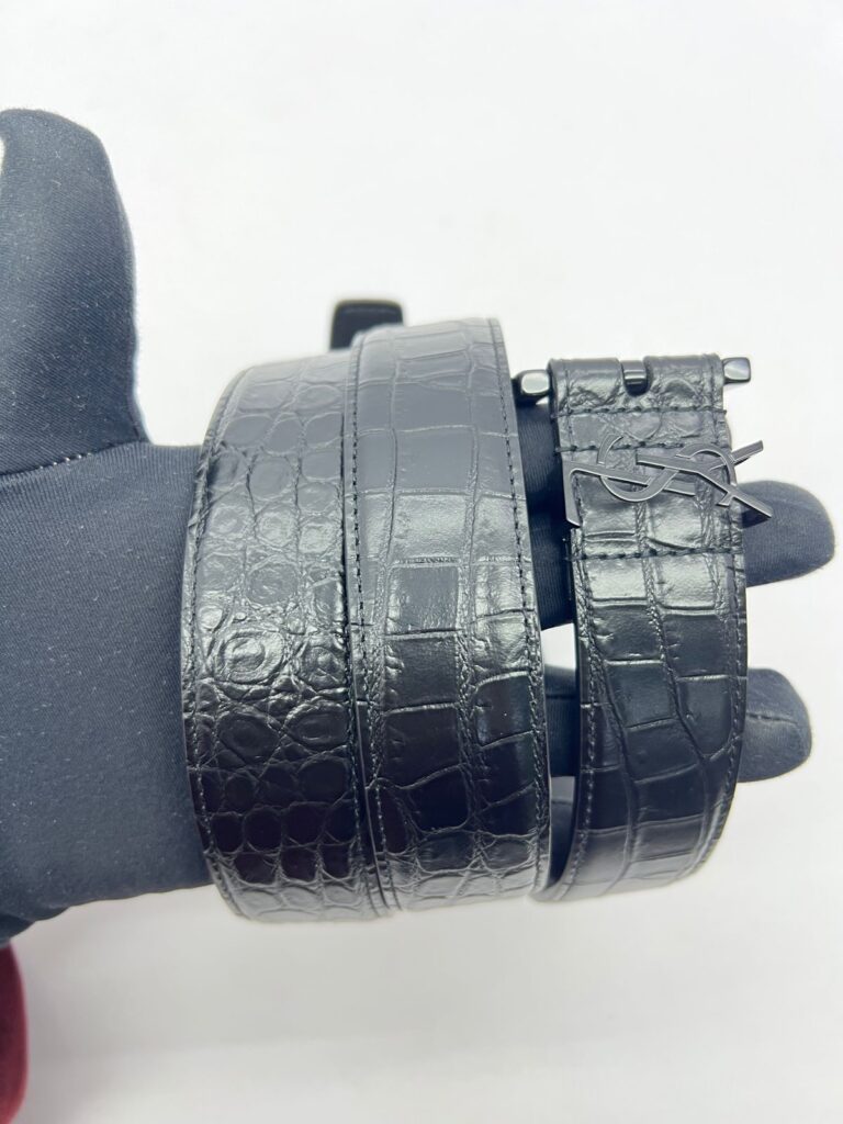 Cassandre Belt All Black Croco