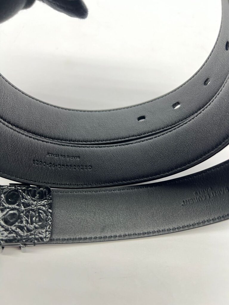 Cassandre Belt All Black Croco