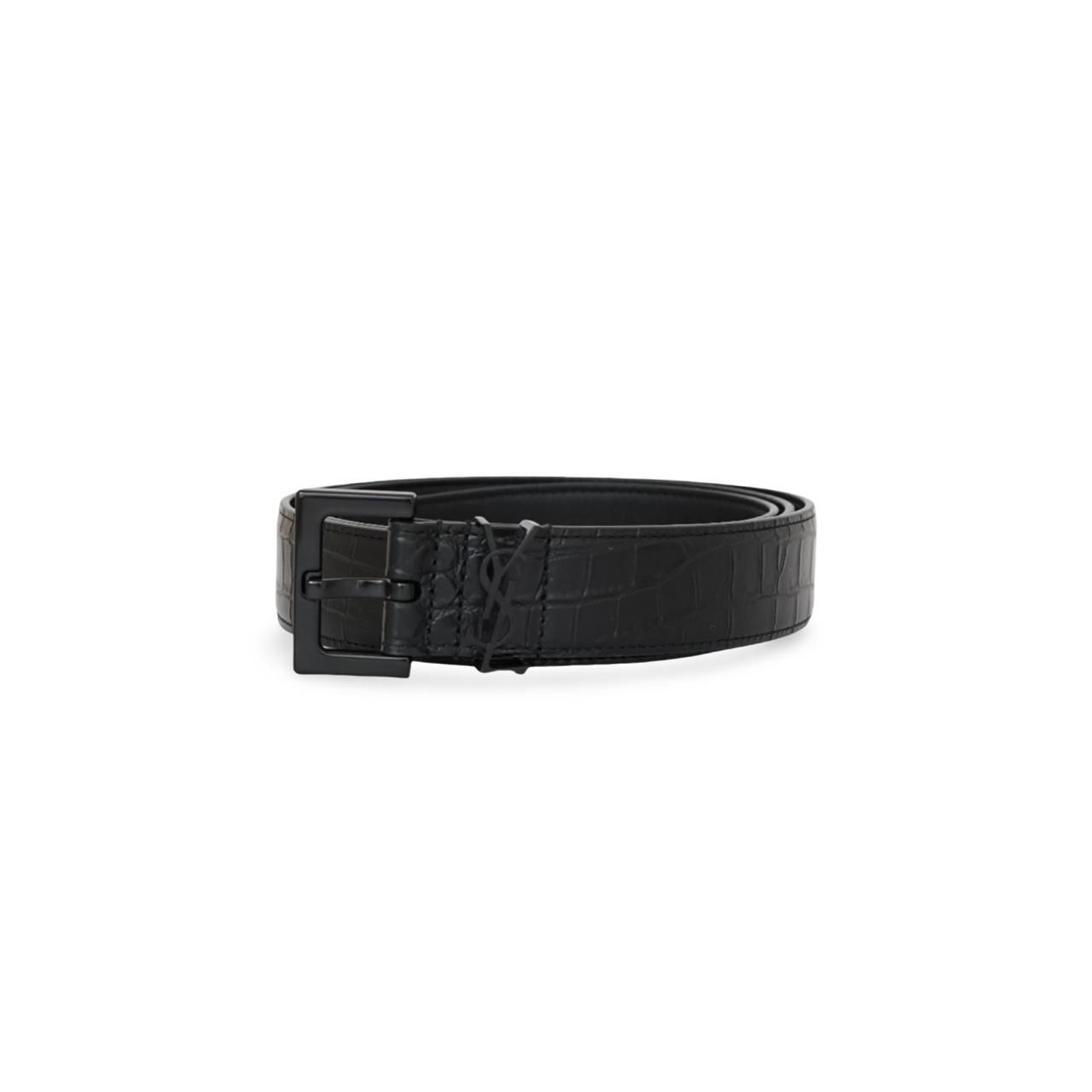 Cassandre Belt All Black Croco