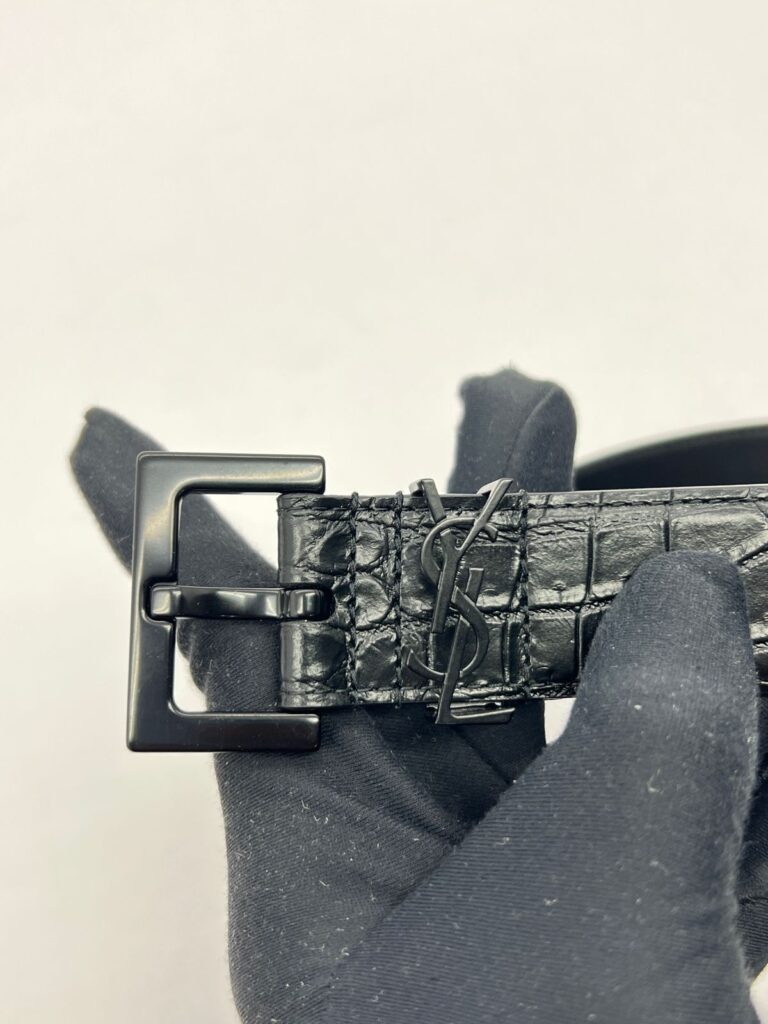 Cassandre Belt All Black Croco