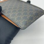 Phone Pouch With Flap Triomphe Canvas Tan GHW